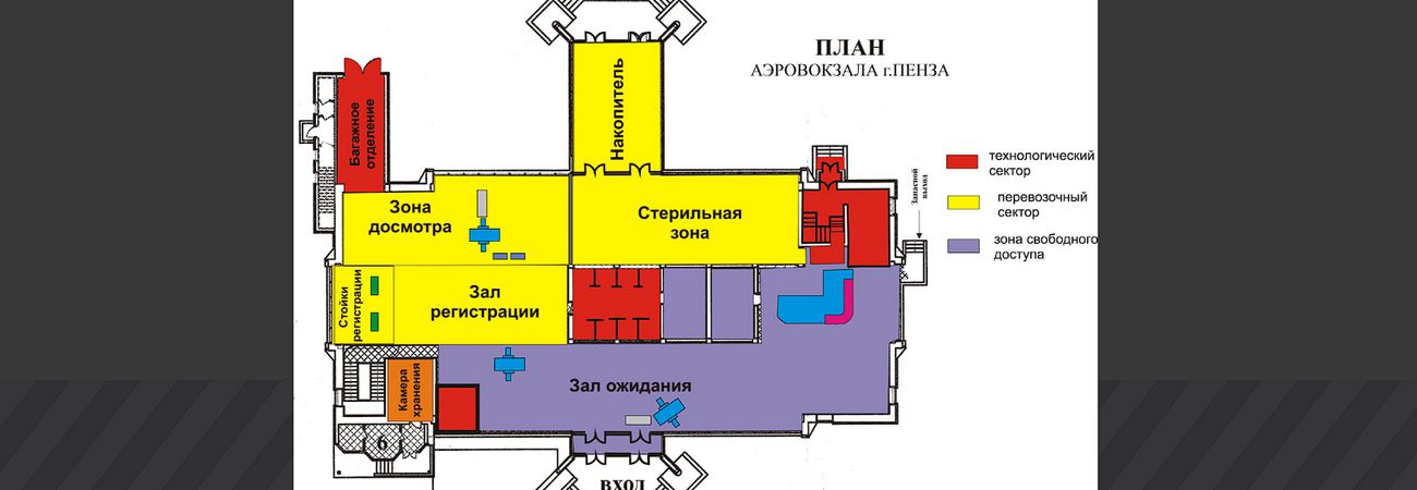 Схема аэропорта Пенза